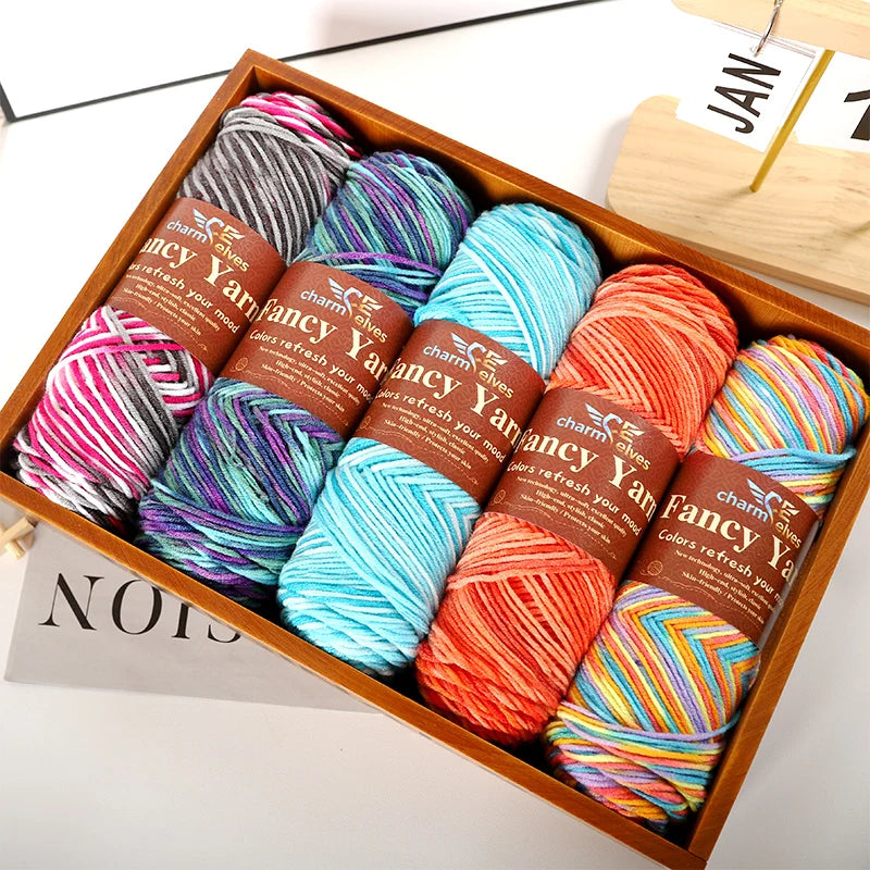 Soft Gradient Acrylic Yarn - 200g per Ball