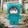 A plush blind box pendant shaped like a blue cat character from Jujutsu Kaisen