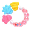 Fruit-Shaped Silicone Baby Teether with Rattle