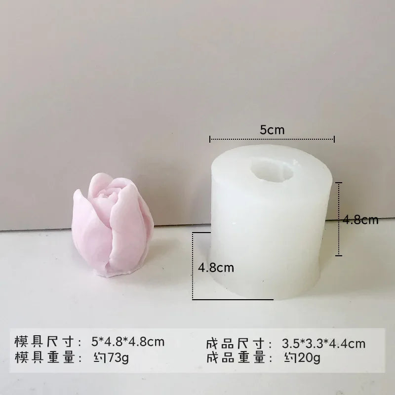 Rose & Peony Silicone Mold for Candle, Soap, and Resin Crafting
