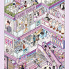 3D House Scene Stickers for Scrapbooking and DIY Crafts