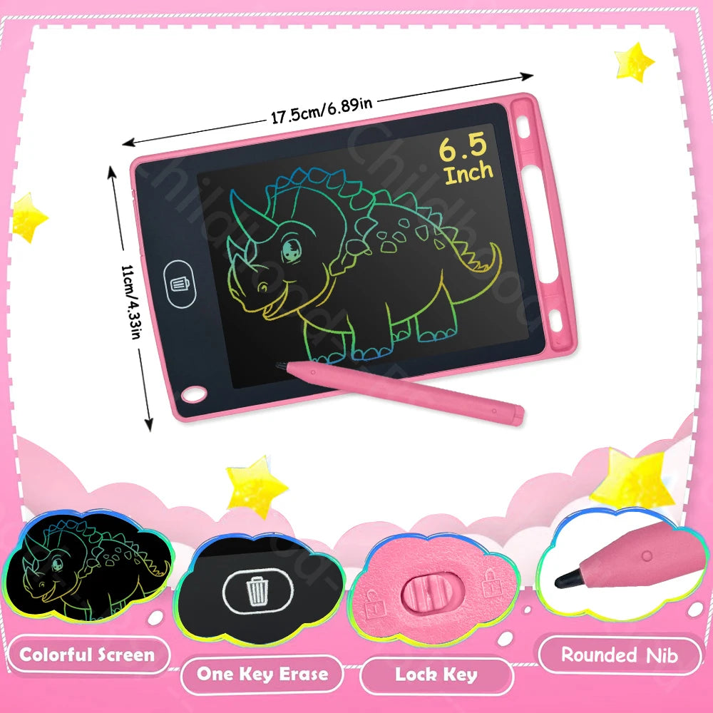 LCD Writing Tablet for Kids – Reusable Drawing Board with Stylus