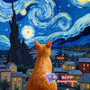 Starry Sky Cat 5D Diamond Painting Kit