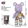 43cm Creative Bear Building Blocks – Candy Color Fluid Art Model for Adults