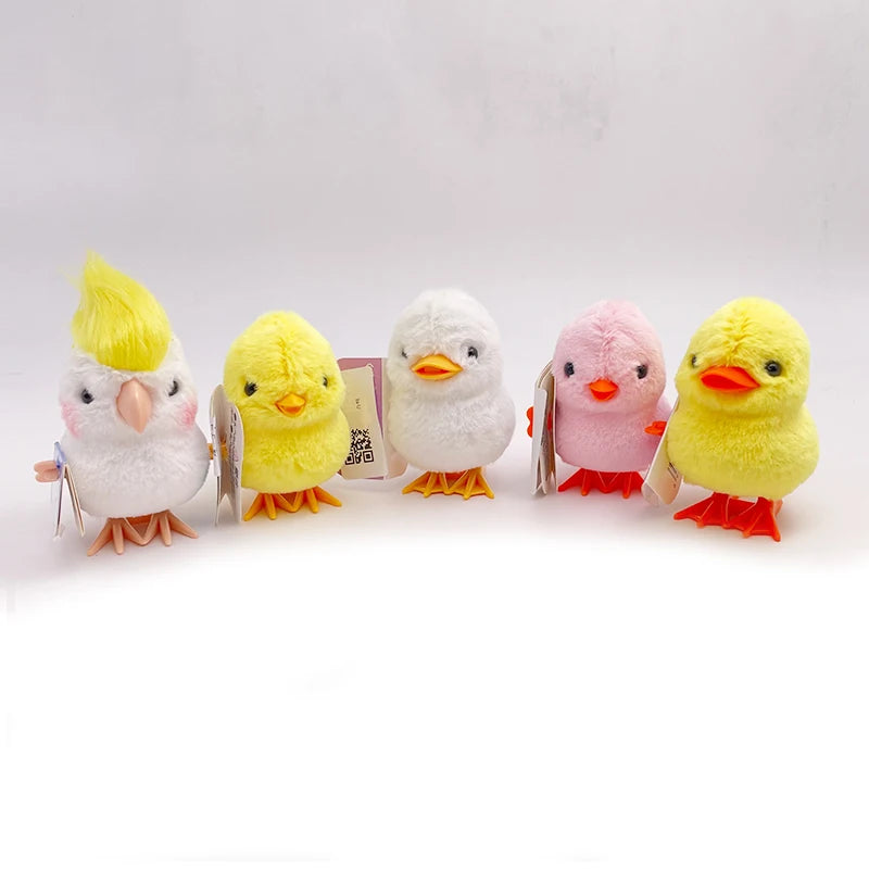 Yellow Wind-Up Jumping Chicken Toy for Toddlers