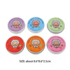 A set of six colorful liquid glass crystal slime stress relief fidget toys in various shades and designs.