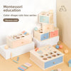 Wooden Color Shape Sorter with Drawer Box – Montessori Learning Toy