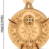 A wooden dice puzzle kit featuring a star design and a top piece for DIY model building.