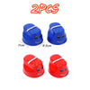 Two pairs of blue and red balance stone sensory training toys for kids