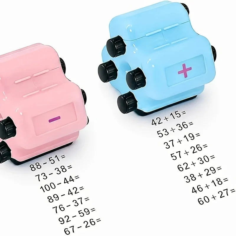 4-in-1 Math Roller Stamp for Addition, Subtraction, Multiplication & Division