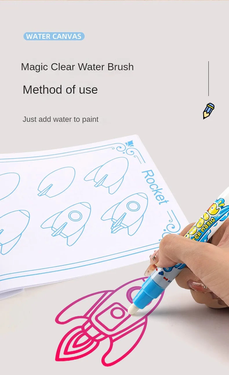 Magic Water Drawing Mat with Pens