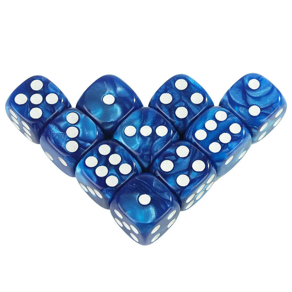 Marble Acrylic Dice Set – 16mm Round Corner Tabletop Dice