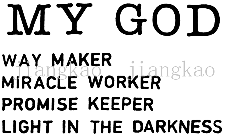 Text displaying the name Jiangkao twice.