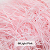Light pink raffia paper shreds used for gift boxes and baskets