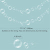 A string of clear bubbles is shown, with a measurement indicating 2 string is 6.56 feet long.