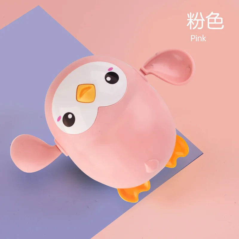 Spring-Powered Bath Toys for Kids – Cute Turtle, Duck, and Whale Water Toys