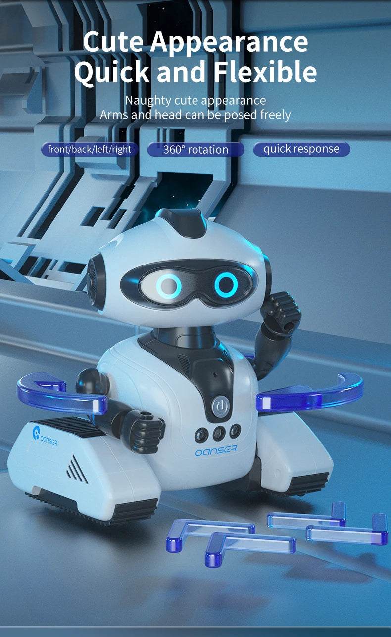 Interactive Gesture-Controlled Robot Toy with Music, Dance & Programming