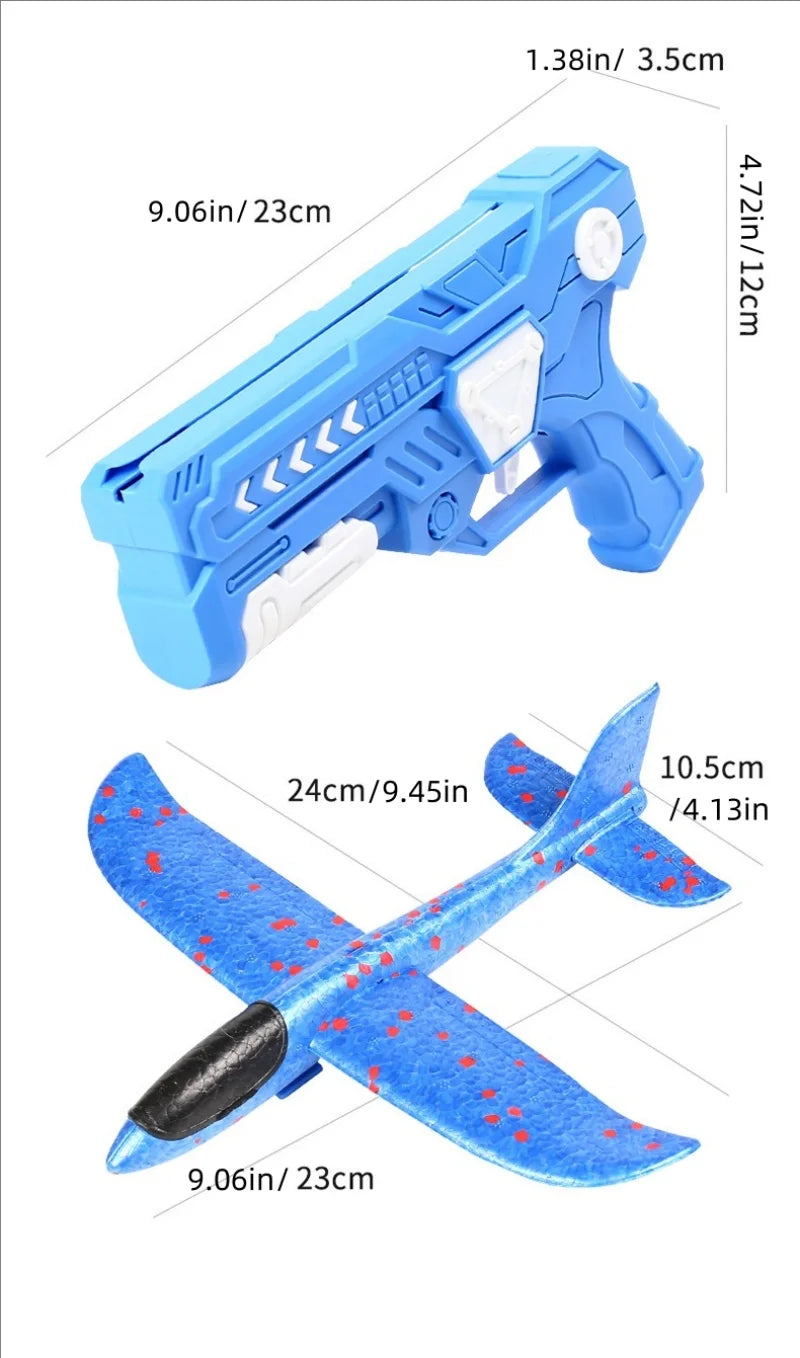 Foam Plane Launcher – Outdoor Catapult Toy for Kids