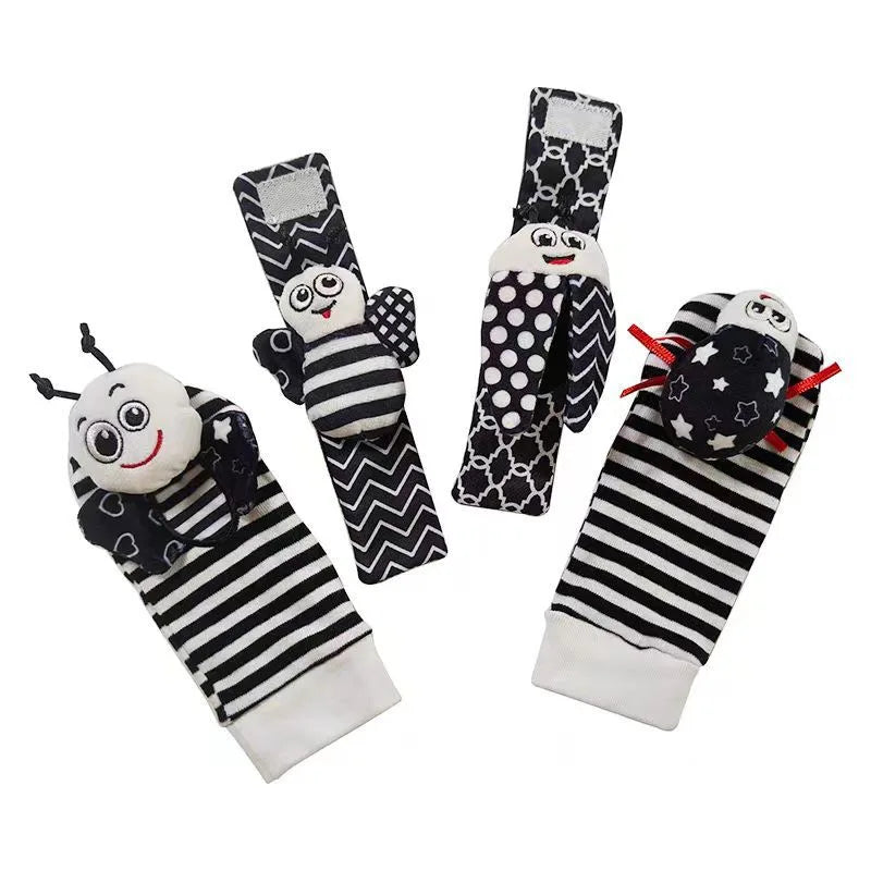 Baby Wrist Rattles and Foot Finder Socks Set