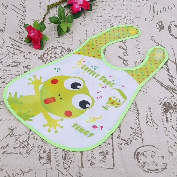Baby Feeding Bib with Catch Pocket