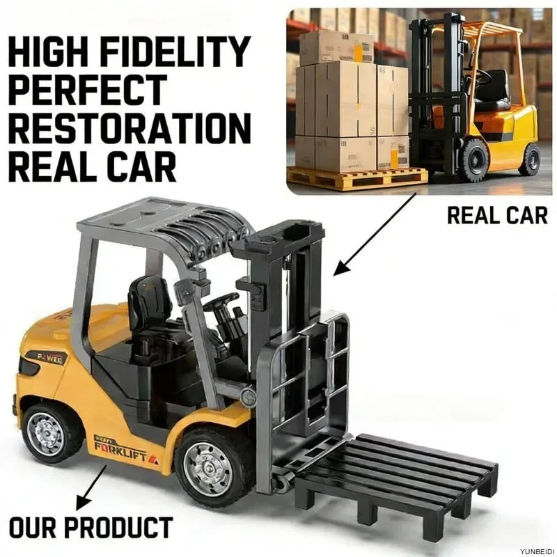 1:64 Scale Remote Control Engineering Vehicle with Lights and Sounds