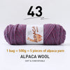 Luxurious Alpaca Wool Blend Yarn — 500g Thick Knitting Yarn