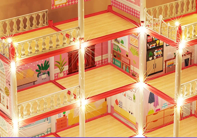 3D Princess Castle Dollhouse Building Kit
