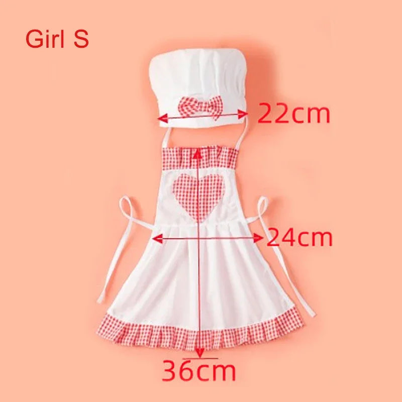 Baby Chef Apron & Hat Set for Photography Props
