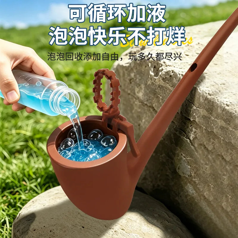 Classic Bubble Pipe Wand for Fun and Stress Relief