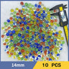 Colorful Glass Marbles Set of 10 for Games, Crafts, and Decor