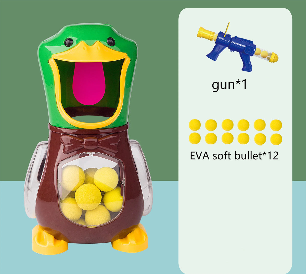 Air-Powered Duck Shooting Game with Electronic Scoreboard