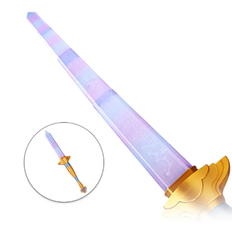 Purple Telescopic Rumi Sword Cosplay Prop
