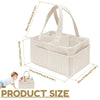 Corduroy Baby Diaper Caddy Organizer with Dividers