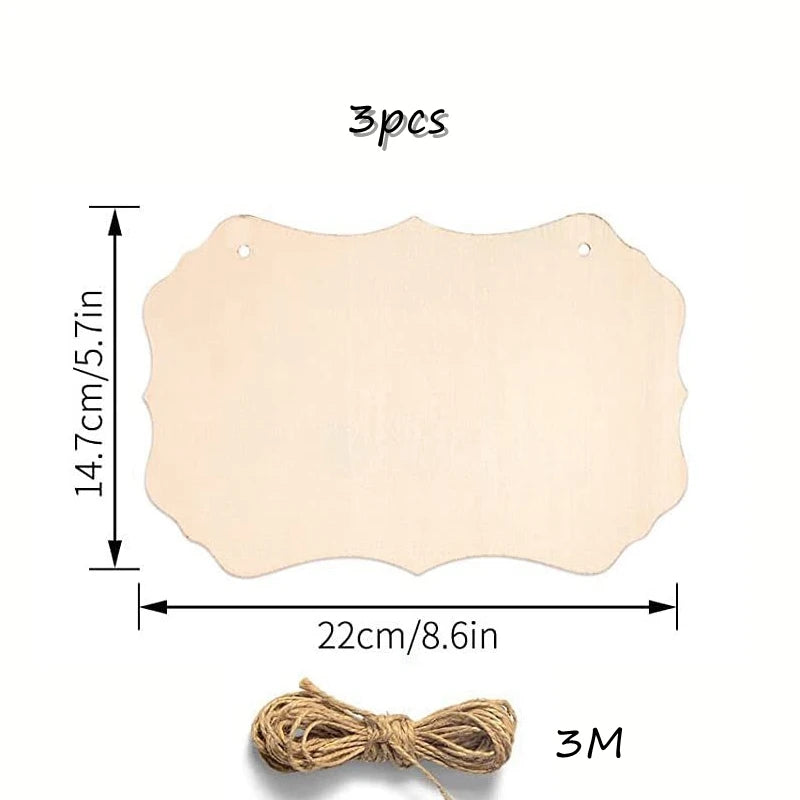 DIY Wooden Hanging Ornament Craft Kit (Set of 3)