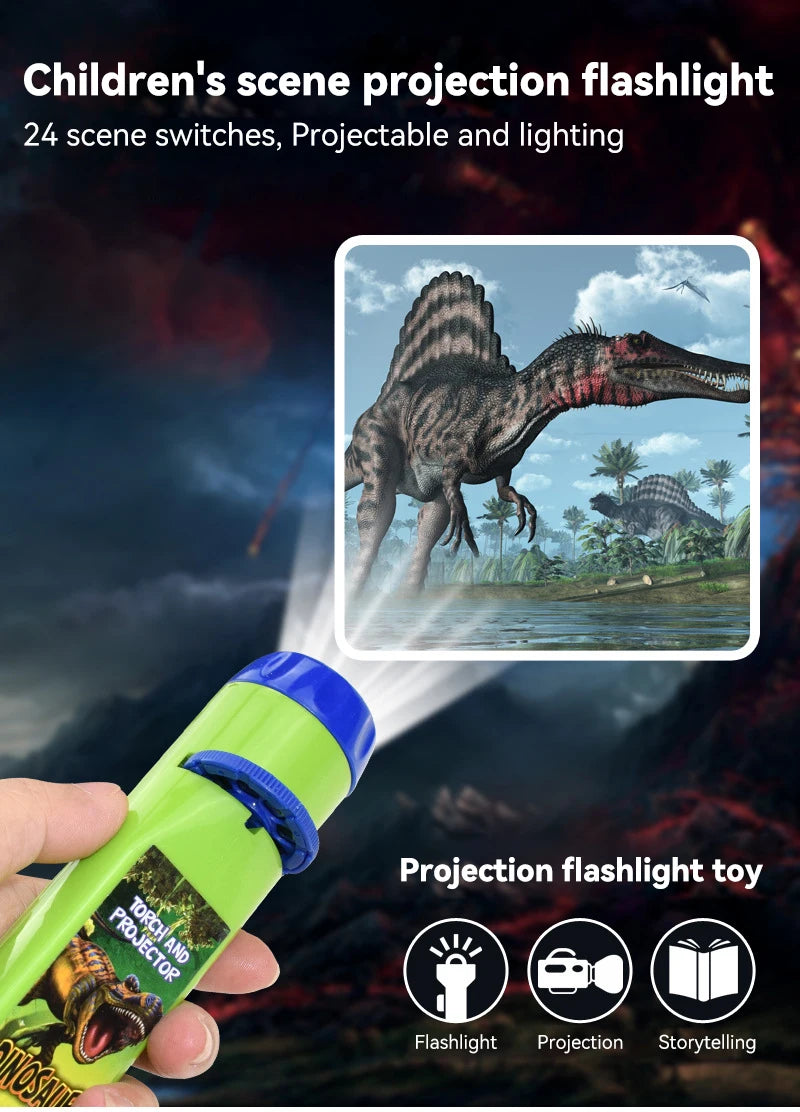 Kids' Story Projector Flashlight with Educational Patterns