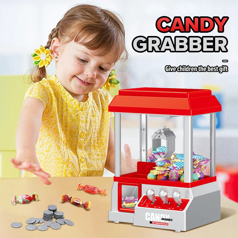 Mini Arcade Claw Machine with Lights and Music for Kids