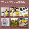 A variety of crafts including clay, shell, stone, ceramics, oil painting, and other crafts are displayed.
