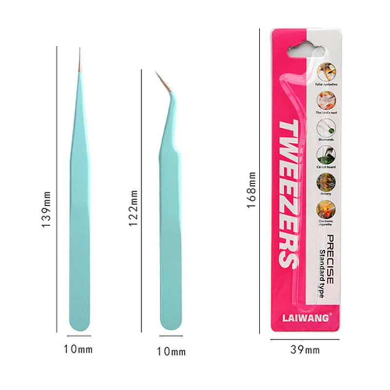 Precision Stainless Steel Tweezers for Crafting & Planners