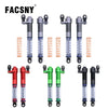 Set of adjustable aluminum shock absorbers for 1/10 RC crawlers in various colors and finishes