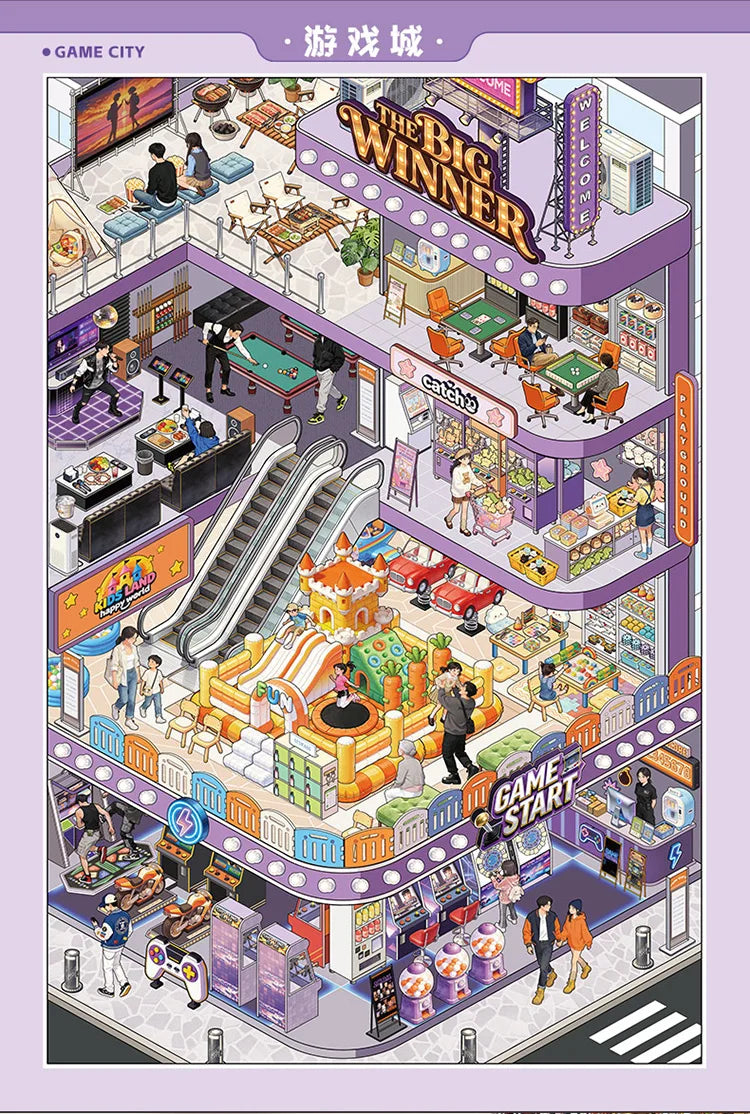 3D House Scene Stickers for Scrapbooking and DIY Crafts