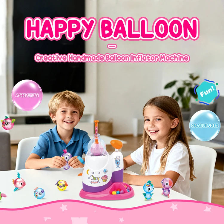 DIY Inflatable Balloon Craft Kit with Pump and Stickers