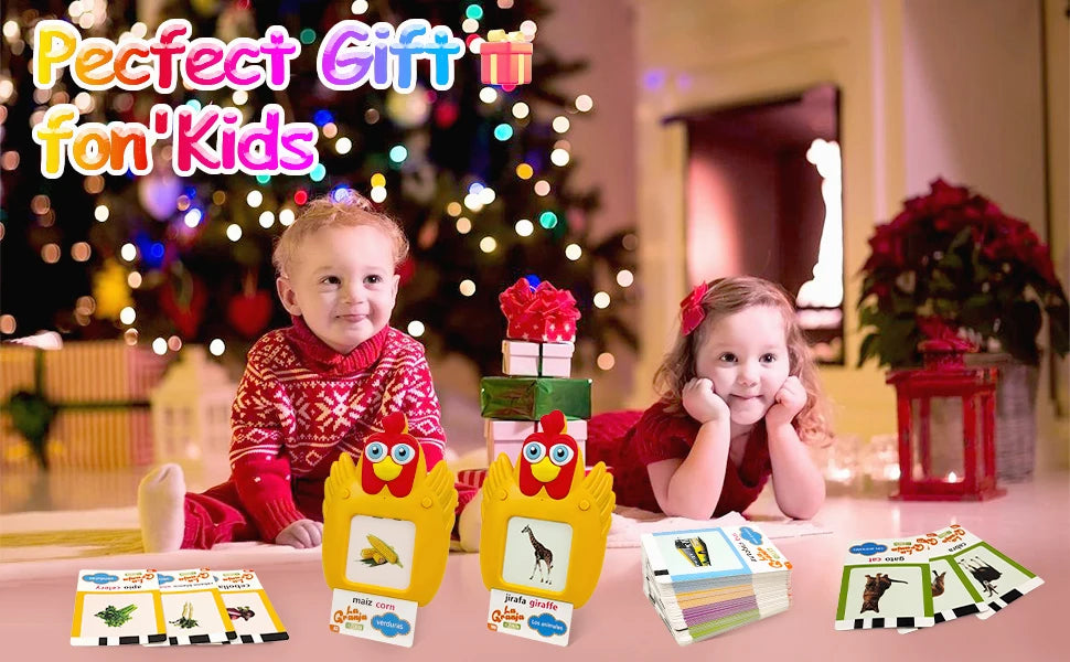 Bilingual Talking Flash Cards for Toddlers – English & Spanish Learning Toy with 224 Sight Words
