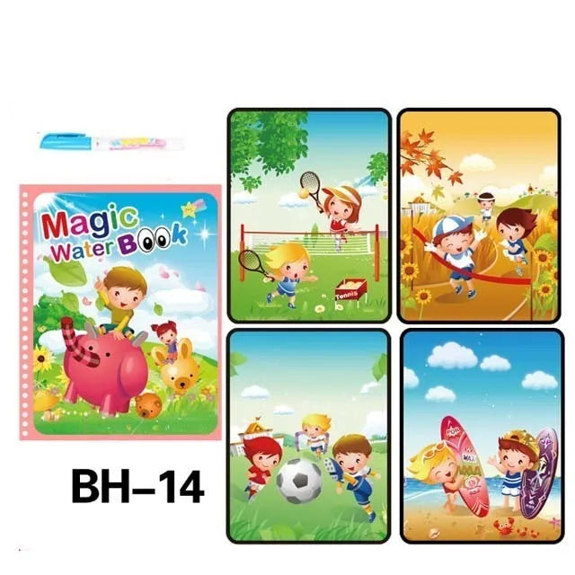 Reusable Water Coloring Book for Kids – Magic Drawing Pad