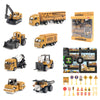 Die-Cast Metal Construction Truck Set - 6 Classic Vehicles