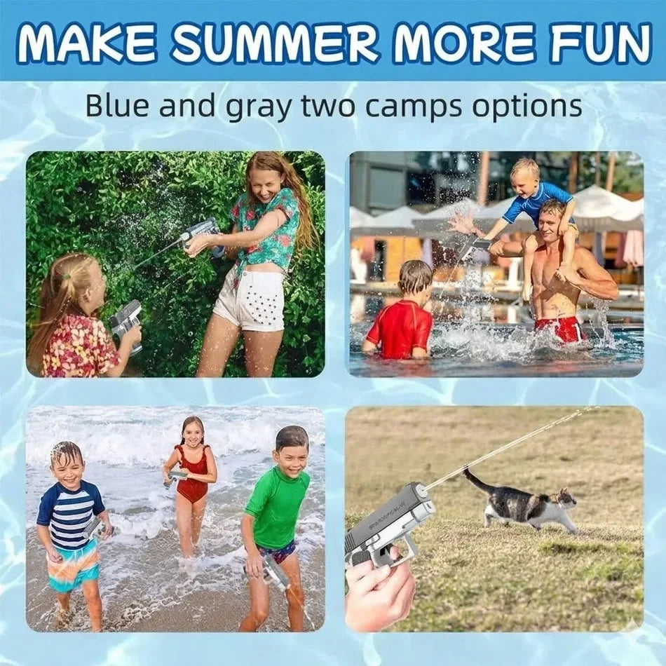 High-Capacity Pressurized Water Blaster for Outdoor Fun