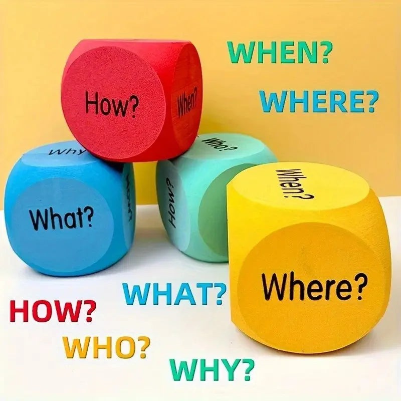 Soft Foam Dice Set for Games, Learning & Stress Relief