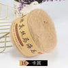 A ball of light beige silk mohair blended yarn labeled South African mohair for knitting.