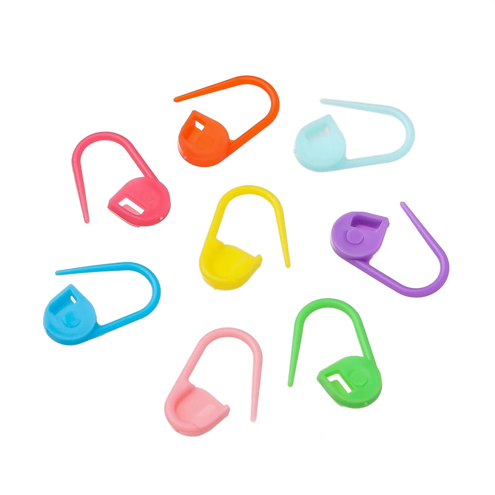 Colorful Locking Stitch Markers for Knitting and Crochet