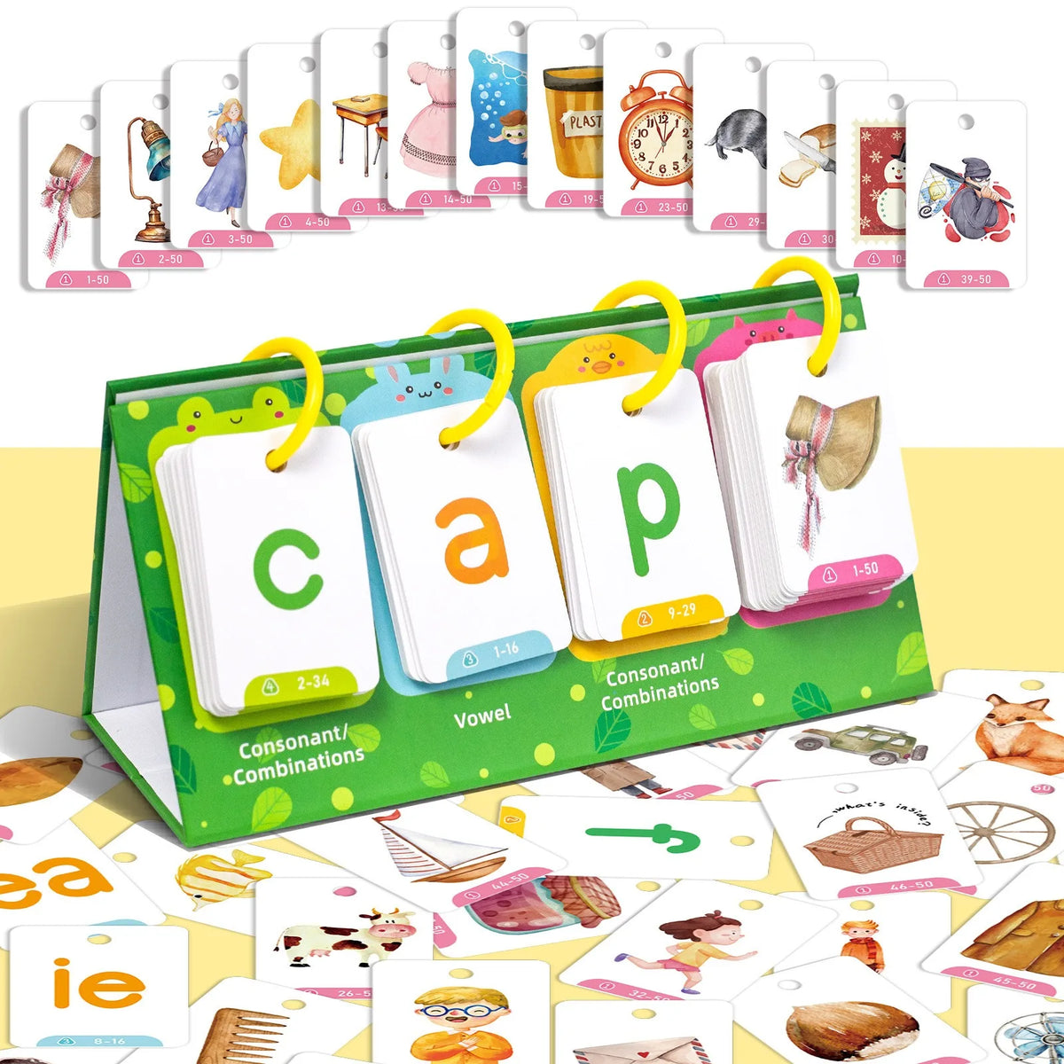 Interactive English Learning Flip Chart for Kids