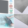 A close-up view of a gray metal wall sign for retro gaming, showing its durability and waterproof features.